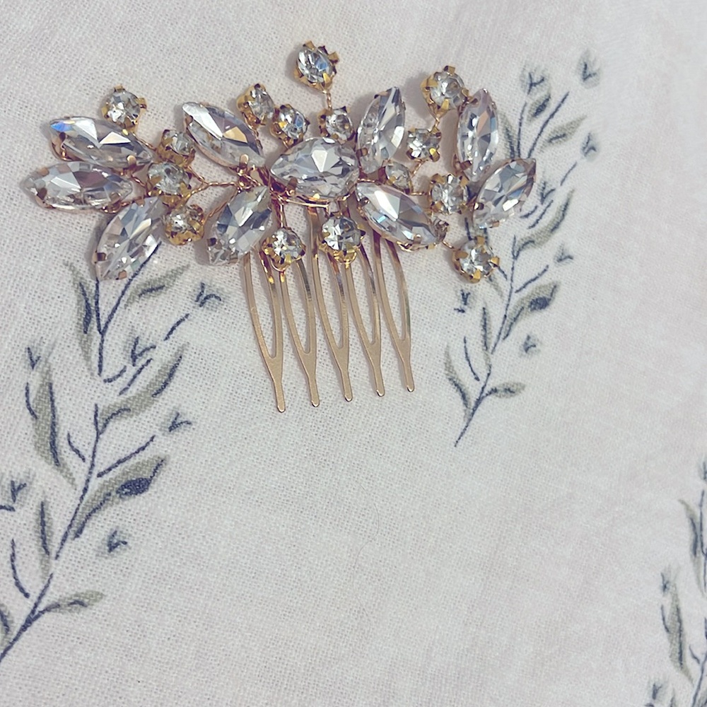 Gold Vintage Jewel Hair Pin